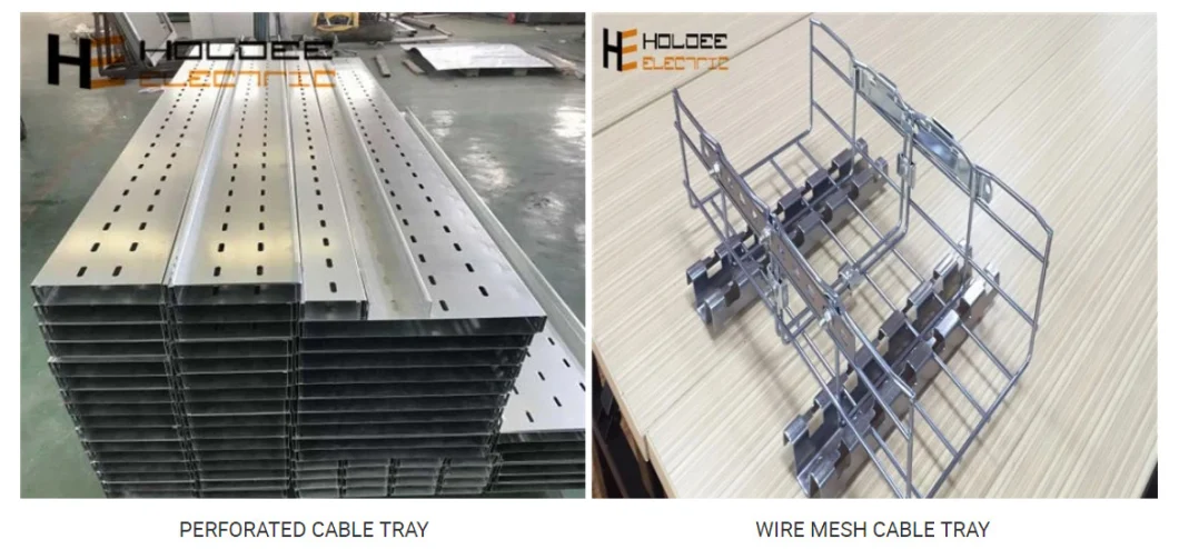 Overhead Electrical Heavy Duty 300mm Wireways and HDG 24 Power Perforated Type Trough Cable Trays Ladder Trunking Basket Connectors Standard Sizes Management